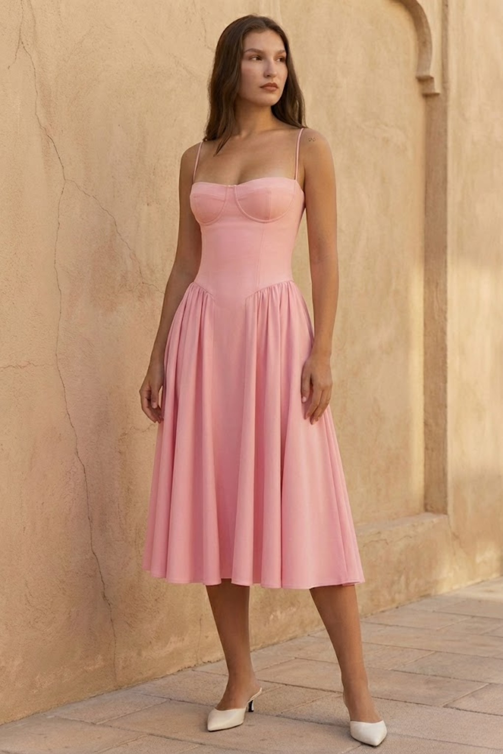 Retro-Inspired Midi Dress