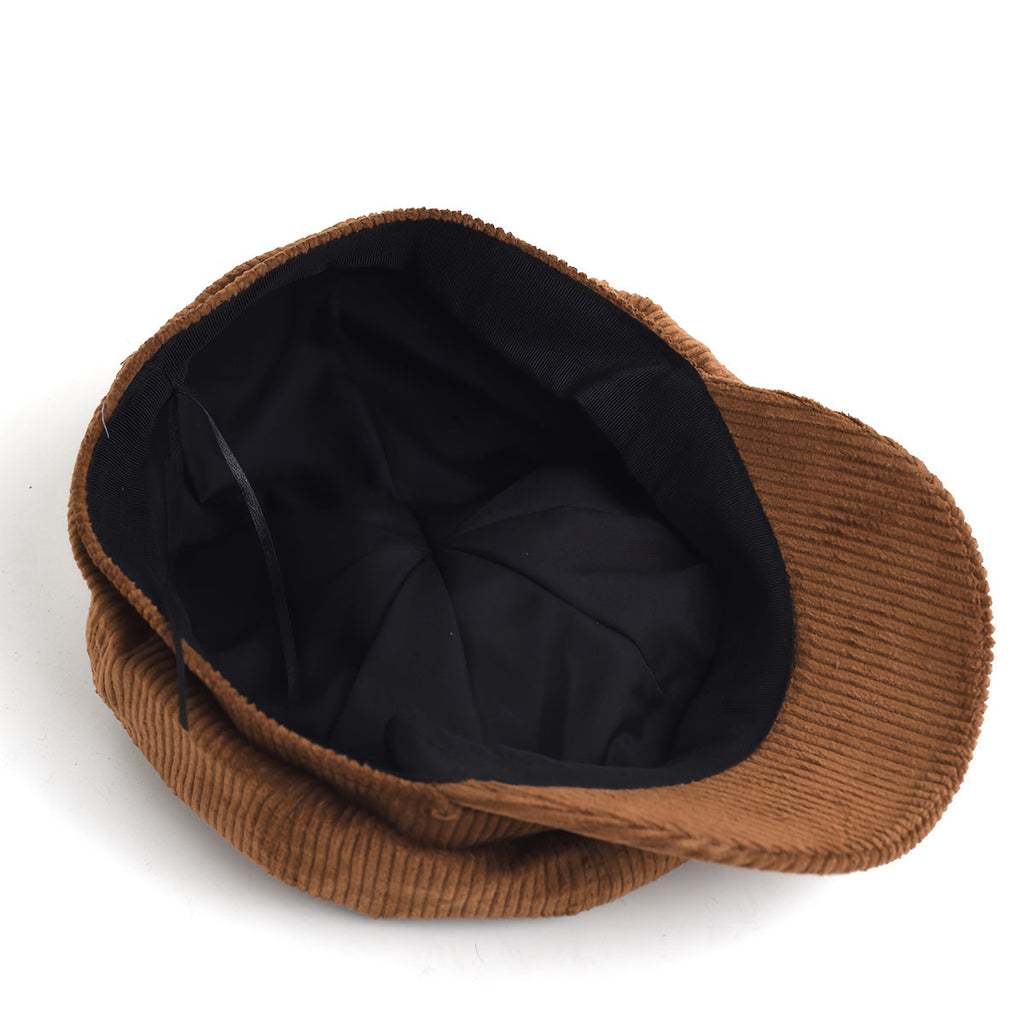 Corduroy Newsboy Cap – Women's Baker Boy Hat