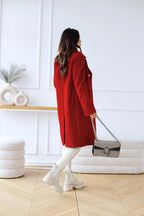 Double-Faced Wool-Blend Coat – Classic Button Design