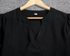 Black Classic Elegant Midi Autumn Dress | Meave & Ivy