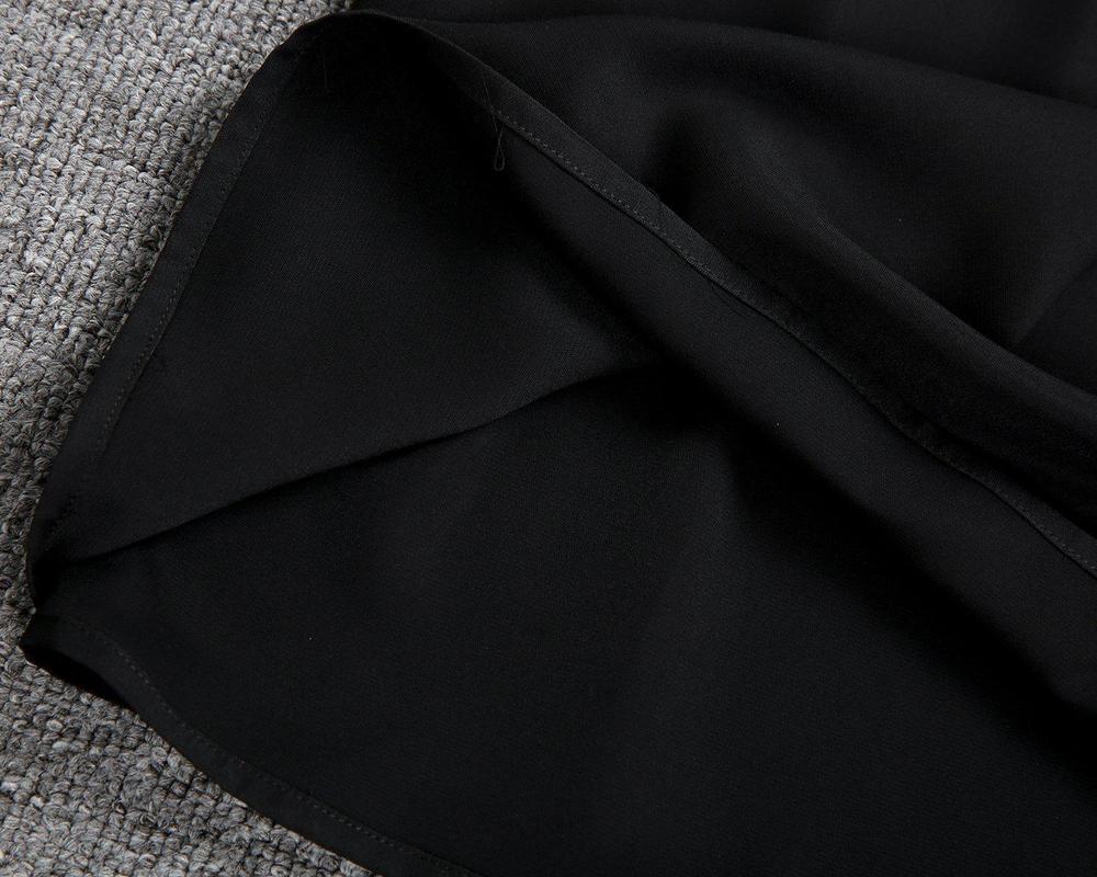 Black Classic Elegant Midi Autumn Dress | Meave & Ivy