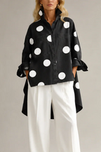 Polka Dot Blouse – Women's Summer Everyday Blouse