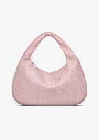 Woven Shoulder Bag with Luxe Braided Design – Textured Handbag