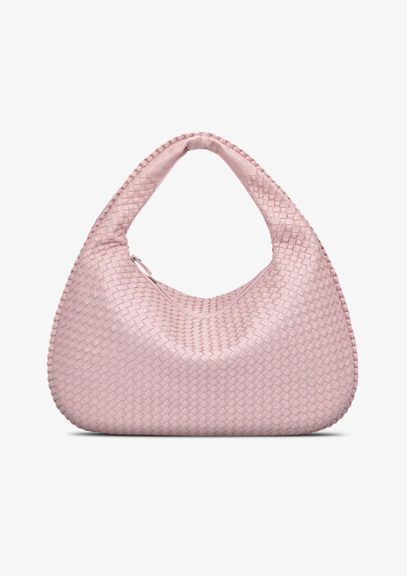 Woven Shoulder Bag with Luxe Braided Design – Textured Handbag