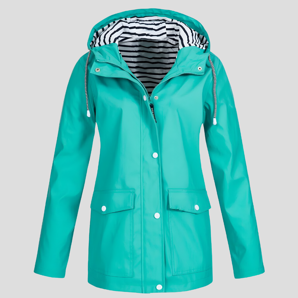 Waterproof Windproof Hooded Jacket – Women's All Weather Coat