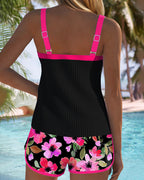 Tummy-Control Tankini Swimsuit Set