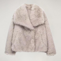 Faux Fur Winter Coat with Wide Collar – Soft Luxury Coat
