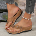 Floral Toe-Post Orthopedic Sandals