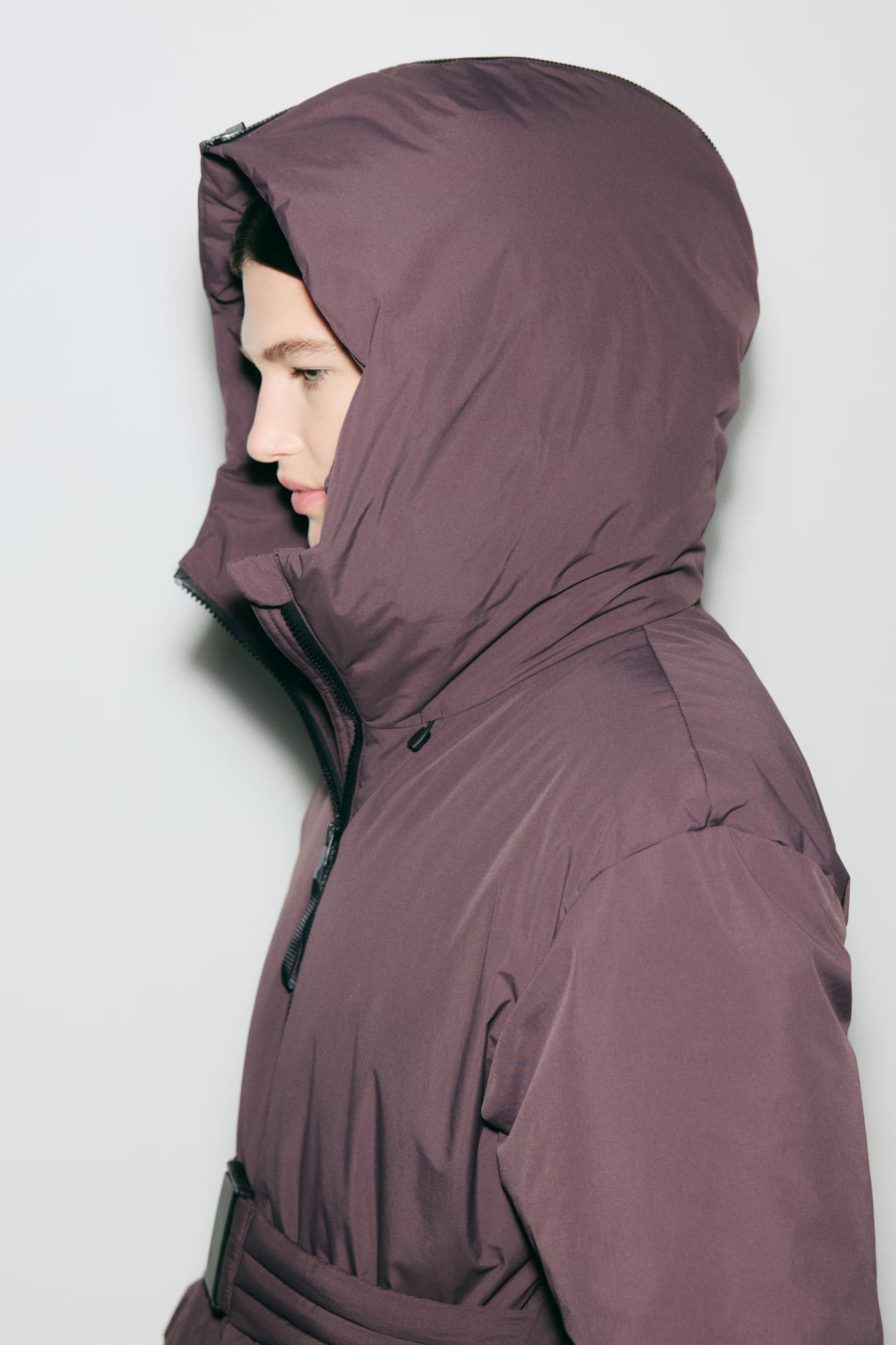 Women's Ski Jacket with Detachable Hood – Water-Repellent Fitted Snow Jacket
