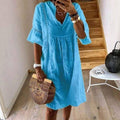 Boho Floaty Dress with Lace Details | Meave & Ivy