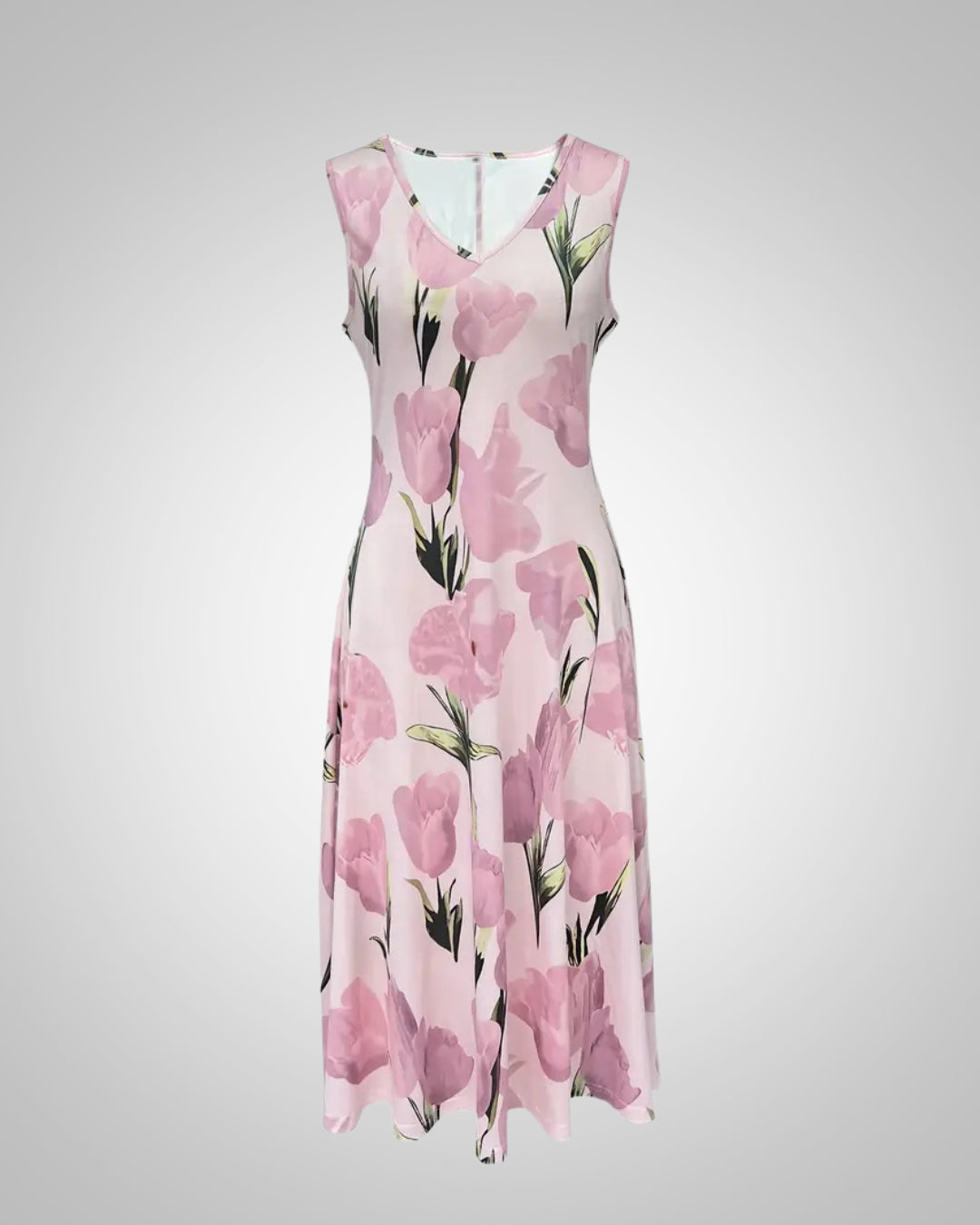 Sofia | Women's Elegant Floral V-Neck Maxi Dress Set | Meave & Ivy
