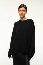 Relaxed Crew-Neck Knit Jumper - Soft Black