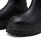 Women's Knee High Platform Boots with Chunky Lug Sole