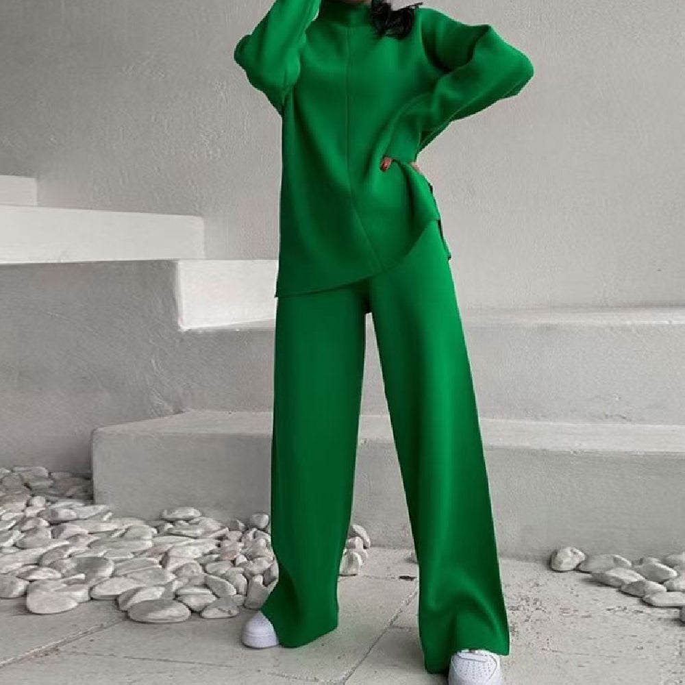 Women's Soft Knit Two-Piece Loungewear Set