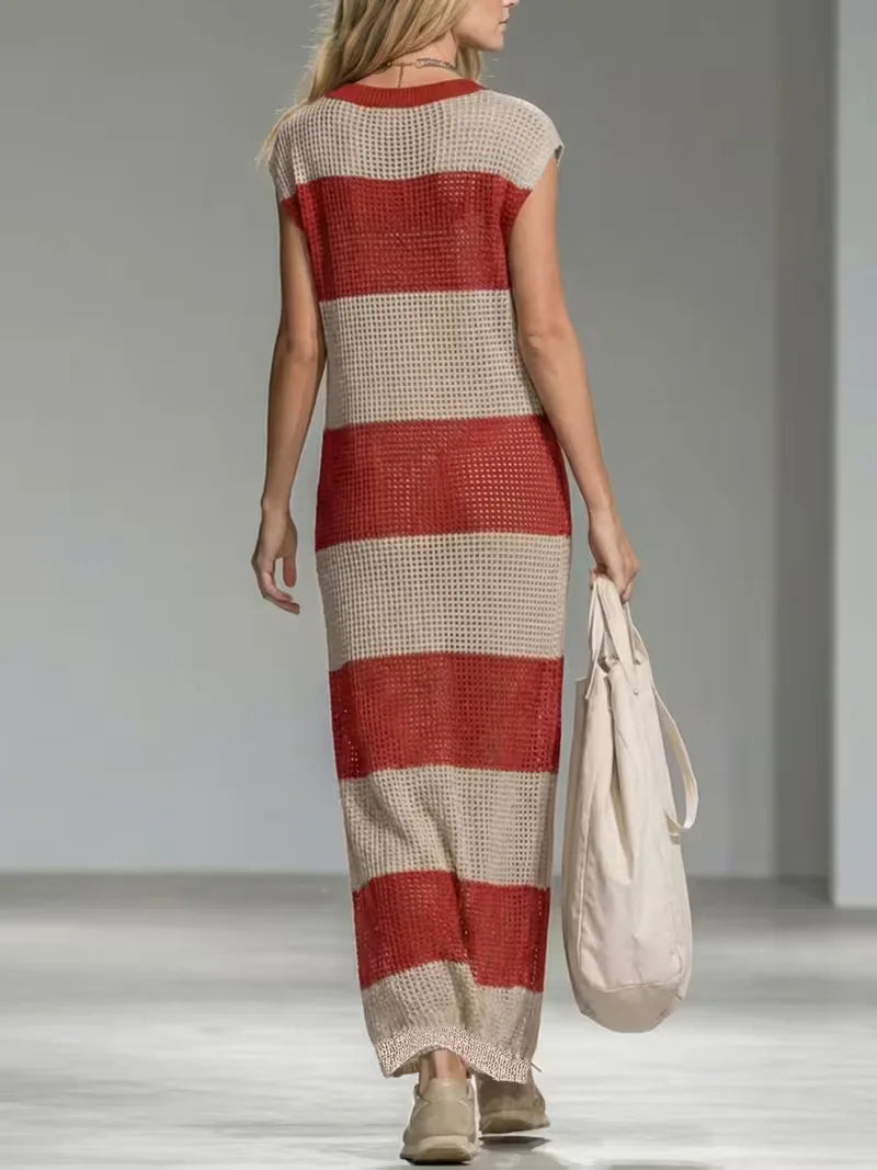 Women's Striped Jumper Dress – One Piece Winter Ease in 6 Colours