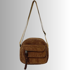 Mini Corduroy Crossbody Bag – Compact Shoulder Bag