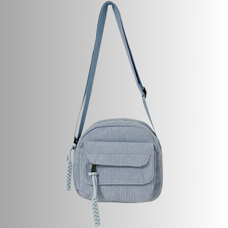 Mini Corduroy Crossbody Bag – Compact Shoulder Bag