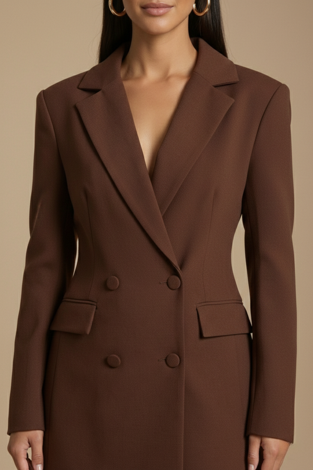 Double Breasted Tailored Blazer Mini Dress