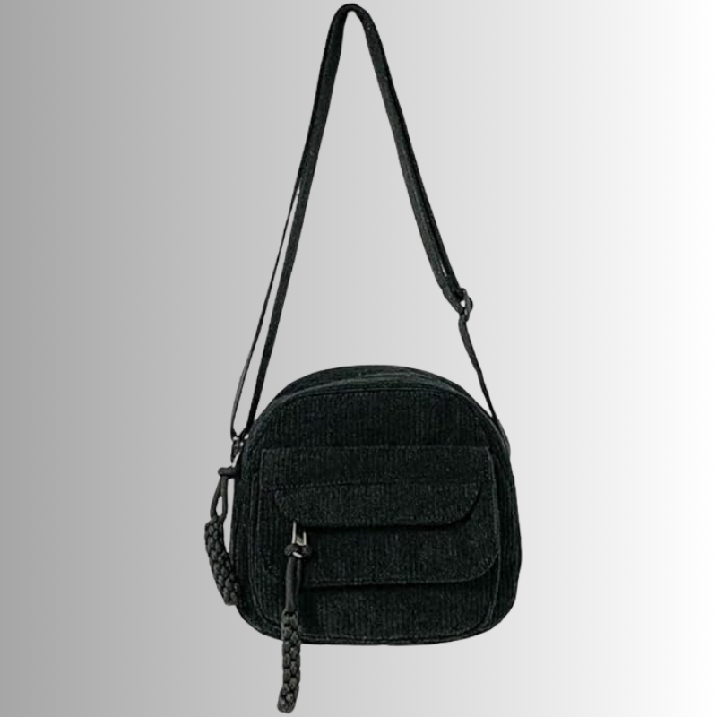 Mini Corduroy Crossbody Bag – Compact Shoulder Bag