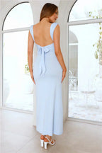 Side Slit Dress with Bow Detail at the Back | Meave & Ivy