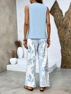 Two-Piece Tank & Wide-Leg Trouser Set