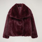 Faux Fur Winter Coat with Wide Collar – Soft Luxury Coat