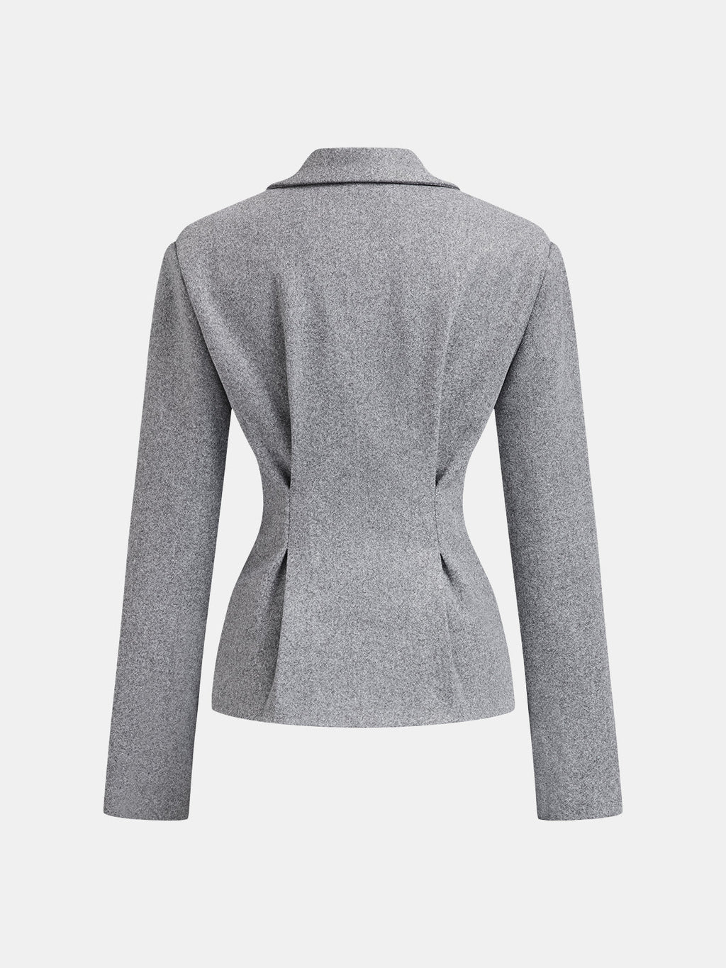 Women's Tailored Tweed Blazer and Pleated Midi Skirt Two-Piece Set