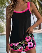 Tummy-Control Tankini Swimsuit Set