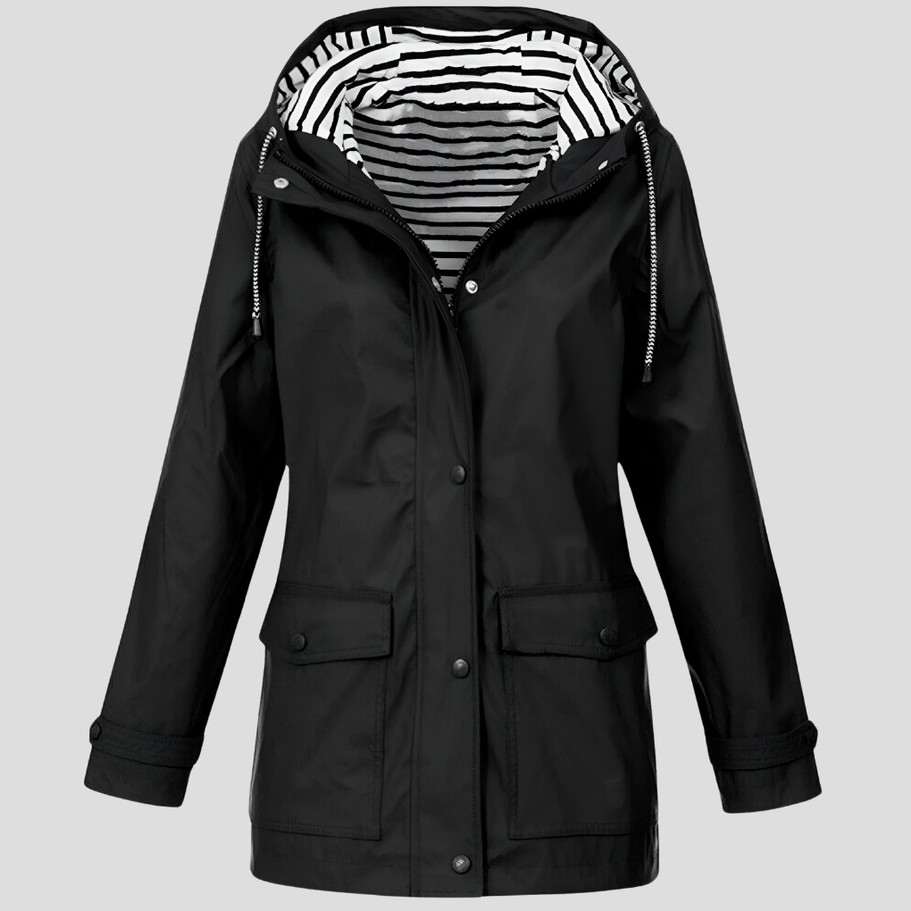 Waterproof Windproof Hooded Jacket – Women's All Weather Coat