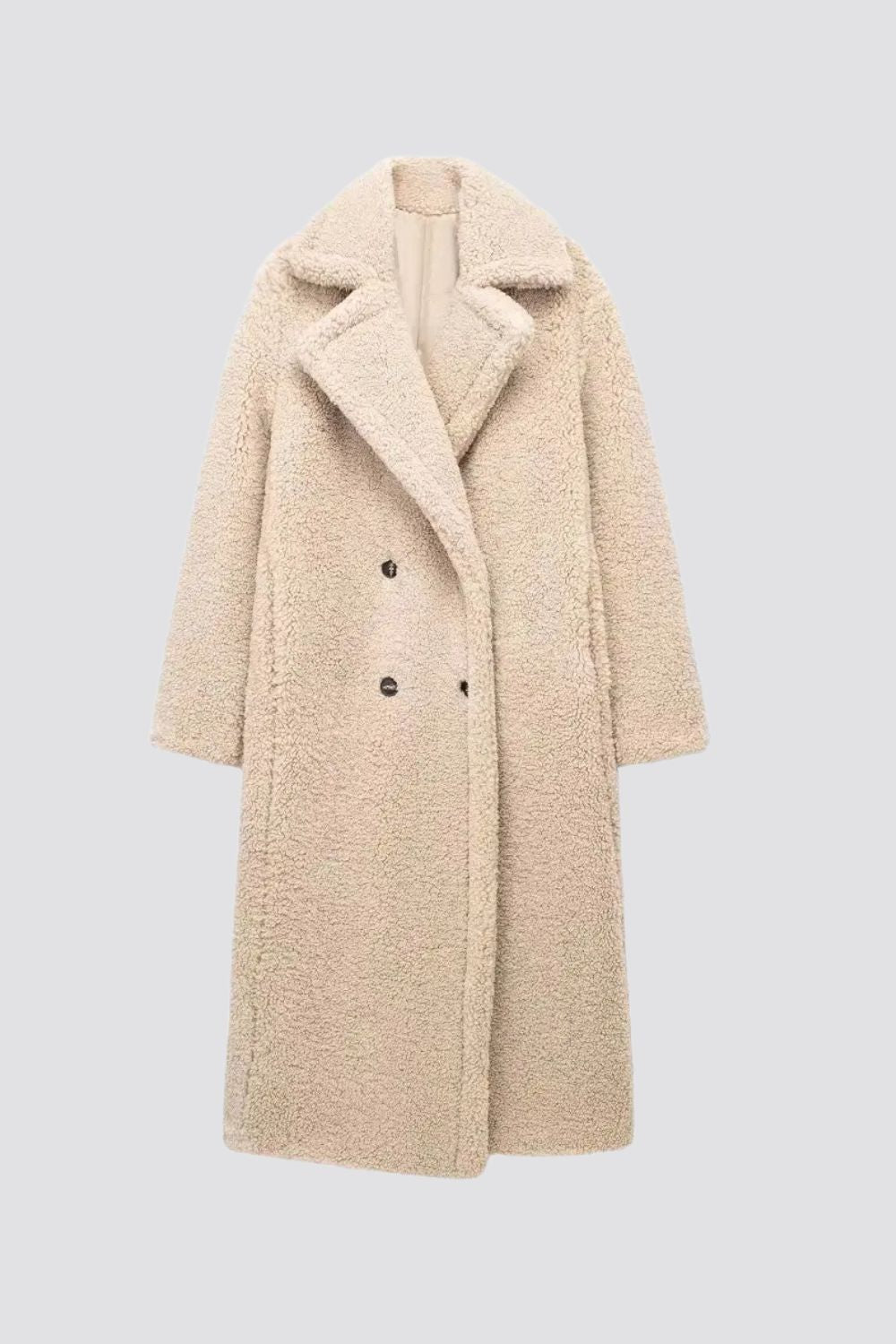 Longline Teddy Coat – Women's Faux Fur Winter Coat
