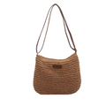 Women's Woven Hobo Shoulder Bag with Adjustable Strap