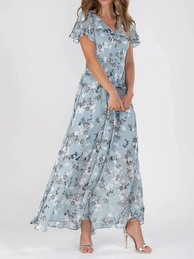 Women's Floral Wedding Guest Summer Maxi Dress | Meave & Ivy