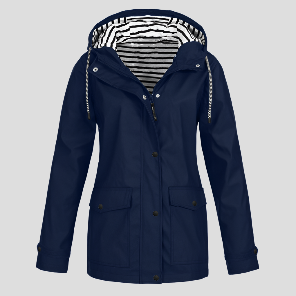 Waterproof Windproof Hooded Jacket – Women's All Weather Coat