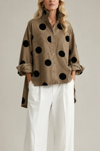 Polka Dot Blouse – Women's Summer Everyday Blouse
