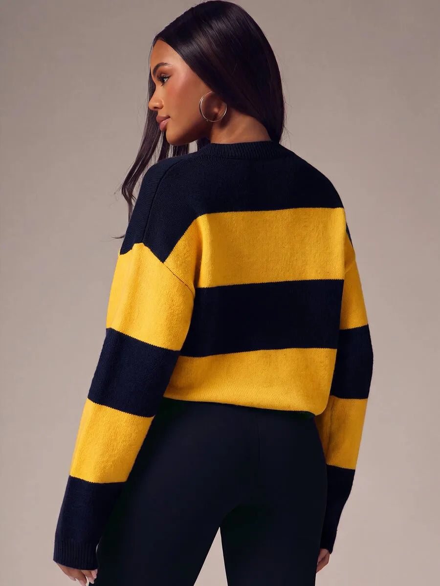 Women's Oversized Sweater with Buttons