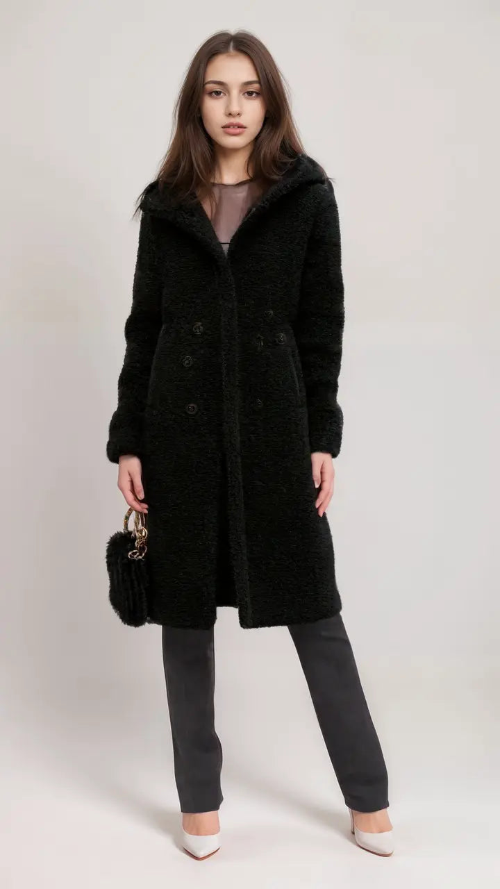 Longline Teddy Coat – Fluffy Warmth in 5 Colours