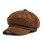 Corduroy Newsboy Cap – Women's Baker Boy Hat