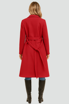 A-Line Padded Coat with Double Buttons