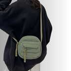 Mini Corduroy Crossbody Bag – Compact Shoulder Bag