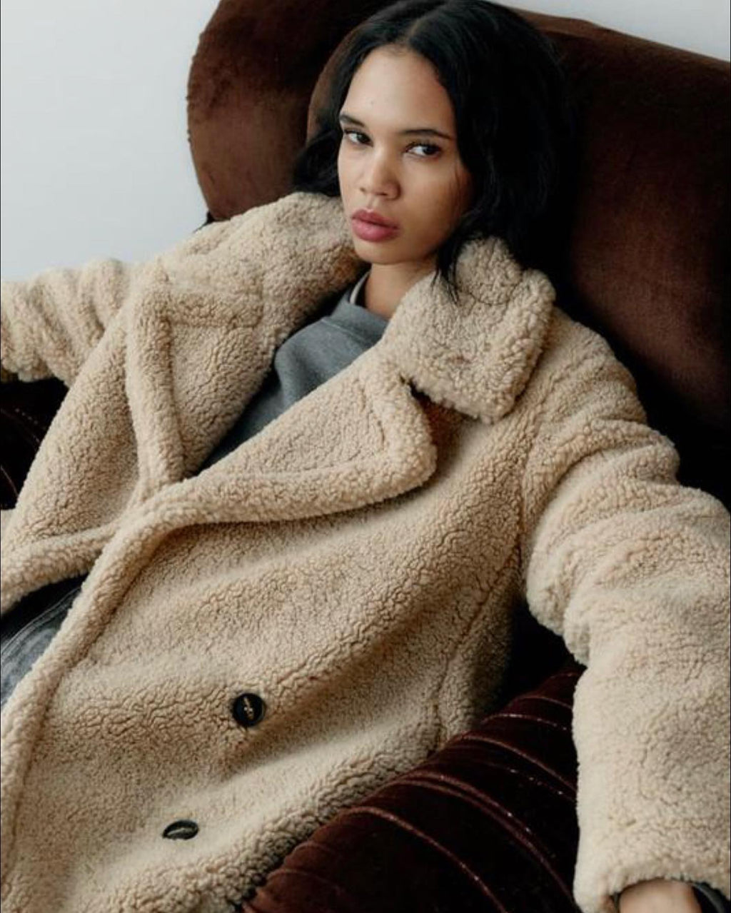 Longline Teddy Coat – Women's Faux Fur Winter Coat