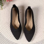Pointed Toe Knit Ballet Flats in 7 Colours