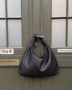 Woven Shoulder Bag with Luxe Braided Design – Textured Handbag