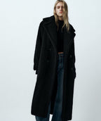 Longline Teddy Coat – Women's Faux Fur Winter Coat