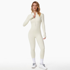 Women's Fleece Lined Winter Jumpsuit – Warm Stretch One-Piece