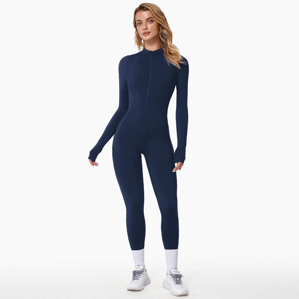 Women's Fleece Lined Winter Jumpsuit – Warm Stretch One-Piece