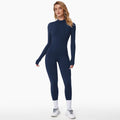 Women's Fleece Lined Winter Jumpsuit – Warm Stretch One-Piece