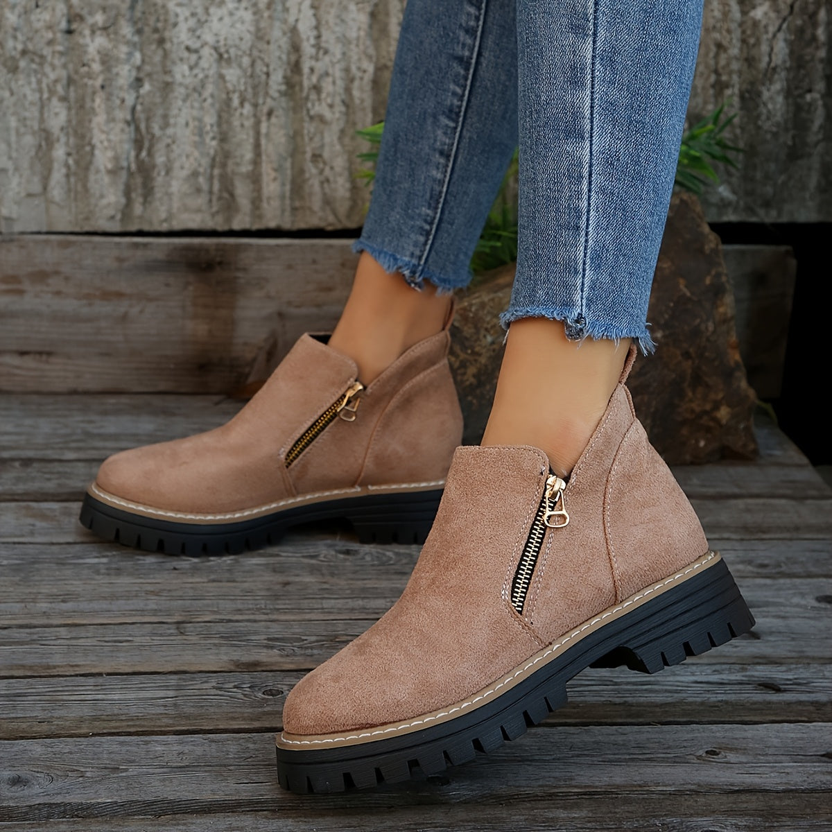 Women's Zip Boots – Cushioned All-Day Comfort in 7 Colours