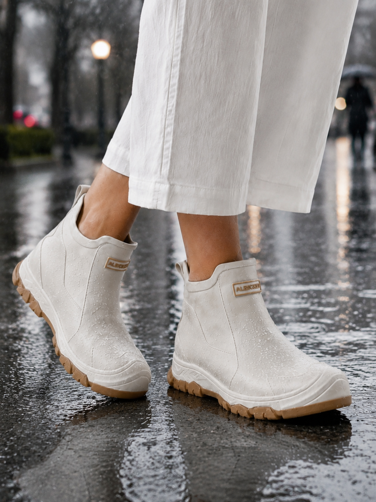 Waterproof Rain Ankle Boots with Non-Slip Sole