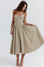 Strapless Corset Dress with Fitted Bodice | Meave & Ivy