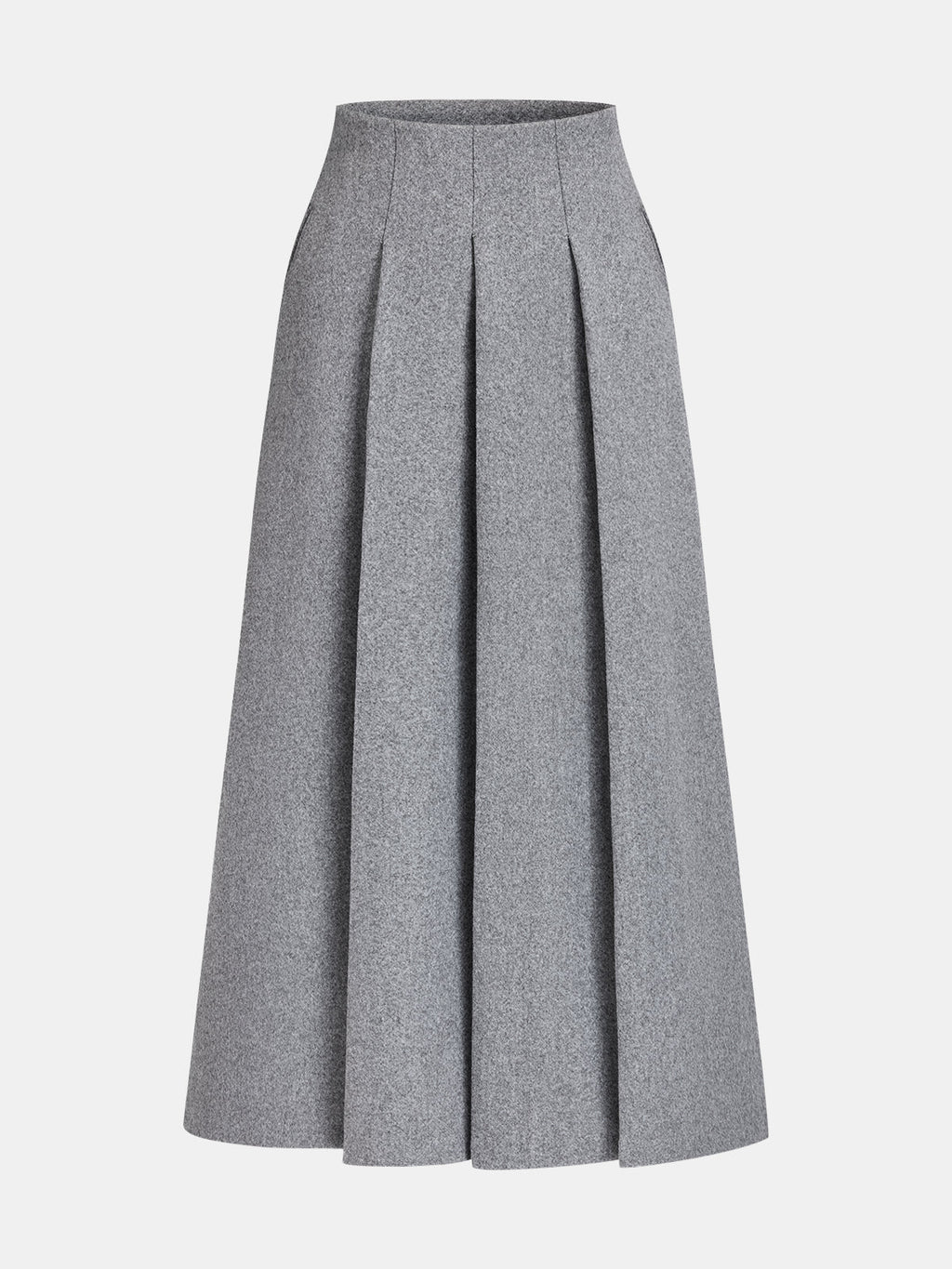 Women's Tailored Tweed Blazer and Pleated Midi Skirt Two-Piece Set